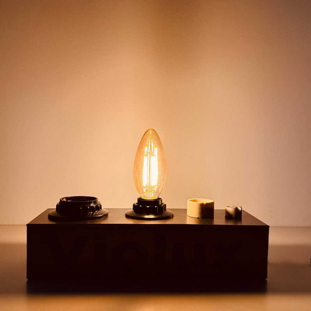 Лампа LED FILAMENT С37 6W E14 2200K VIOLUX ( 833022 )